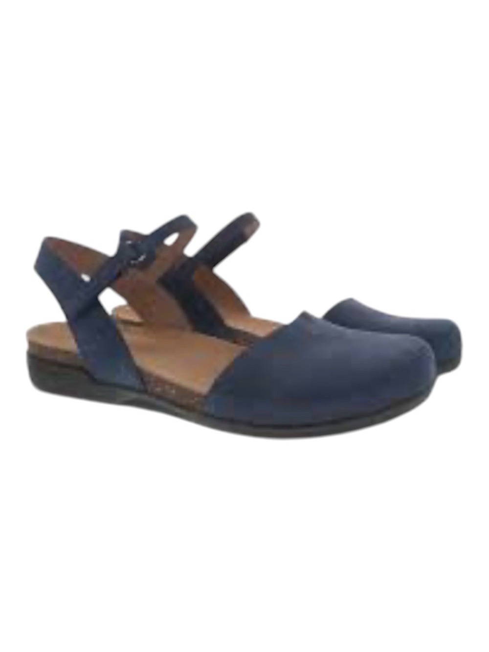 DANSKO ROWAN NAVY MILLED NUBUCK Leather Maryjanes size 37